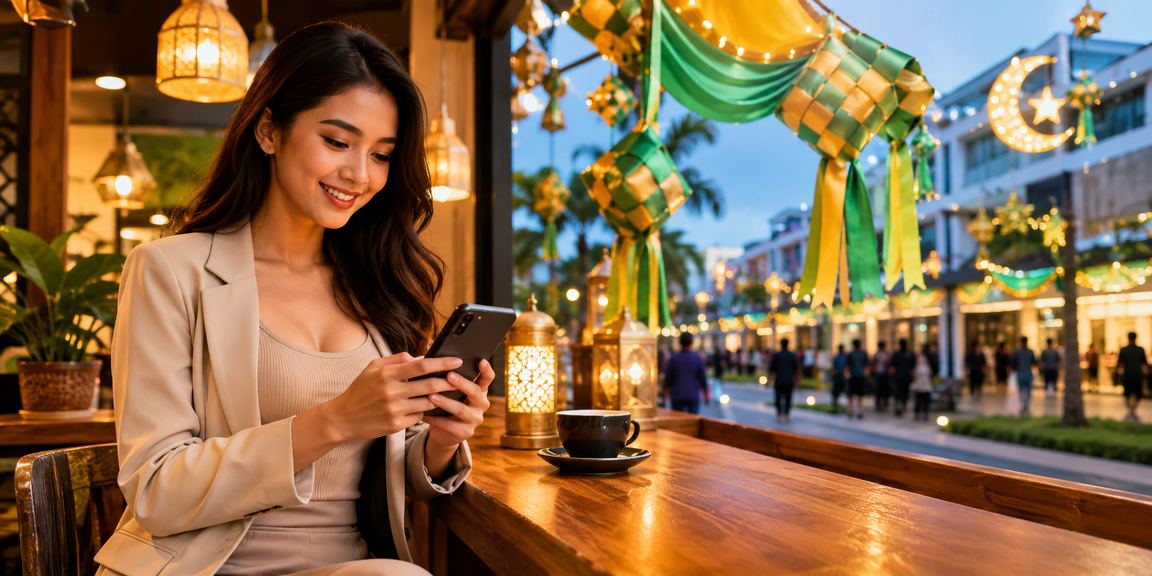 Pemain di Johor Bahru menikmati cashback bonus Hari Raya sambil menonton perlawanan sukan